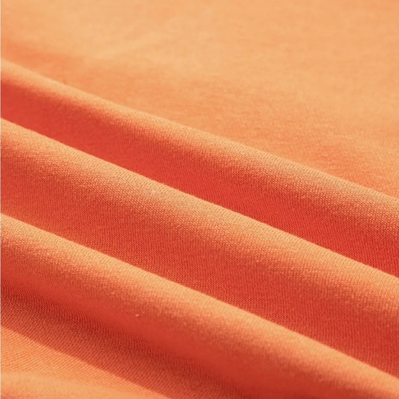 NWT Women’s Floral Patchwork Hoodie with Drawstring Orange Size Large - Picture 8 of 8